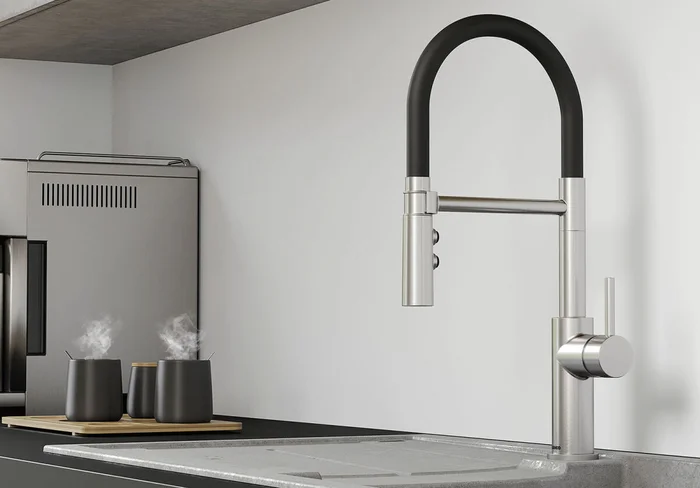 Küchenarmatur Blanco Catris-S Flexo dark steel