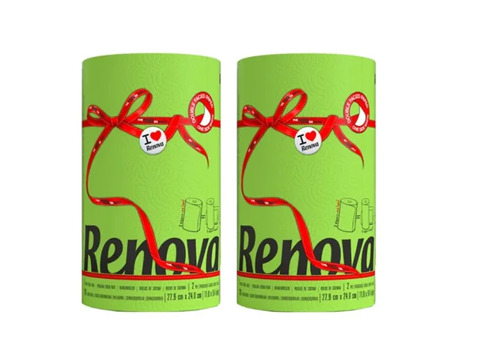 Küchenpapier farbig – Maxi Rolle – 2er Pack