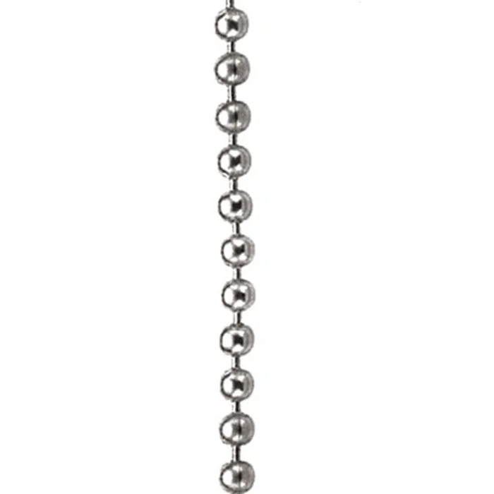 Kugelkette Stahl vernickelt, Meterware