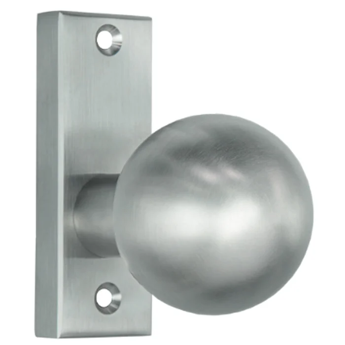 Kugelknopf auf Rosette für Einschweißkasten