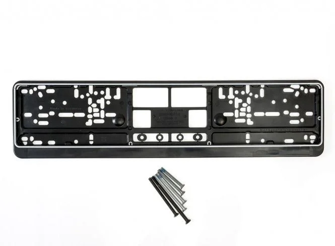 Kunstoffhalterung schwarz für Autonummer und Parkplatzreservierungsschilder