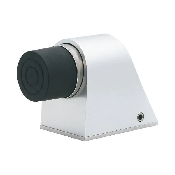 KWS Bodentürpuffer – Platte 55 x 80 mm, Höhe 70 mm, Edelstahl matt