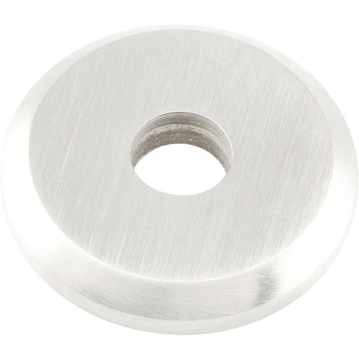 KWS KWS Stützrosette f. Holz/Glastüren – ø 30mm, Innen ø 8,4 mm, silber eloxiert