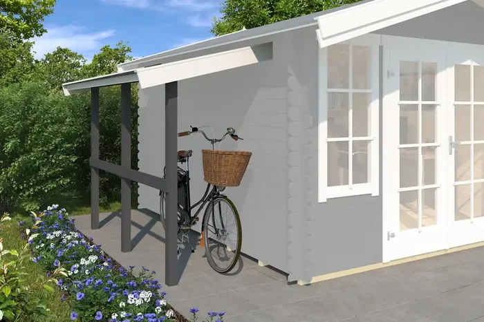 Lasita Maja Schleppdach 90 X 240 Schleppdach 28 mm, 2200×900, Carbongrau