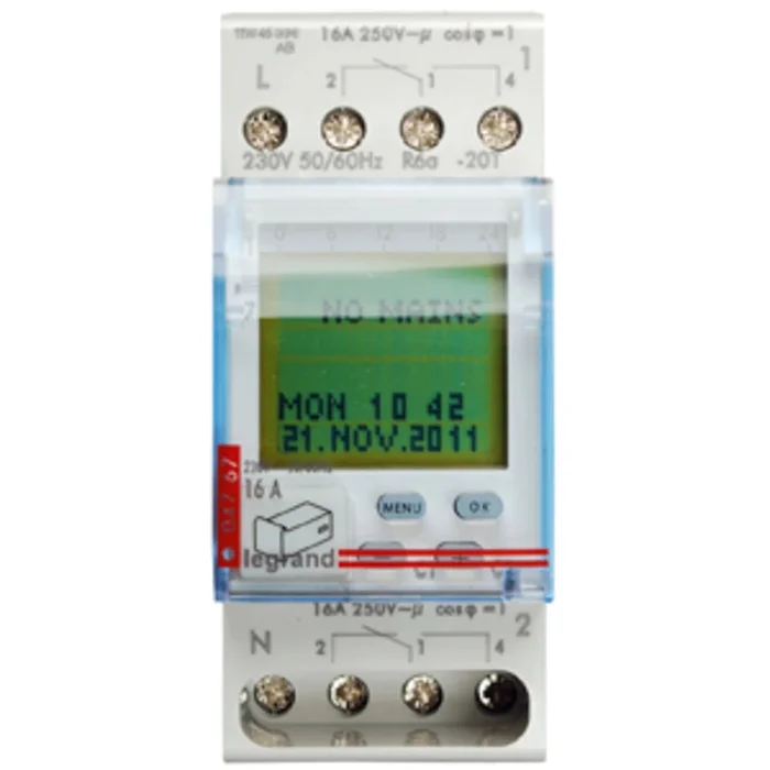 Legrand Digitale Astrozeitschaltuhr 2 Kanal 412657