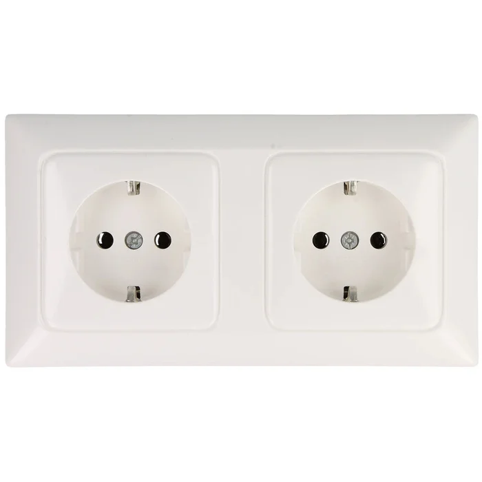 Legrand Schutzkontakt-Steckdose Creo 2-fach ultraweiß 776172