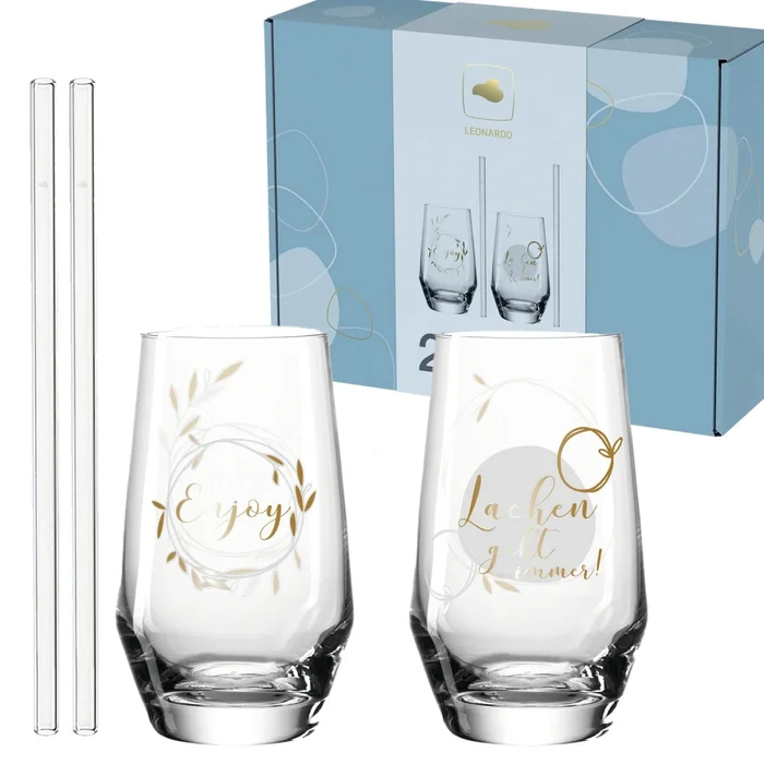 Leonardo Trinkglas Set 4-tlg. 365ml Lachen Presente