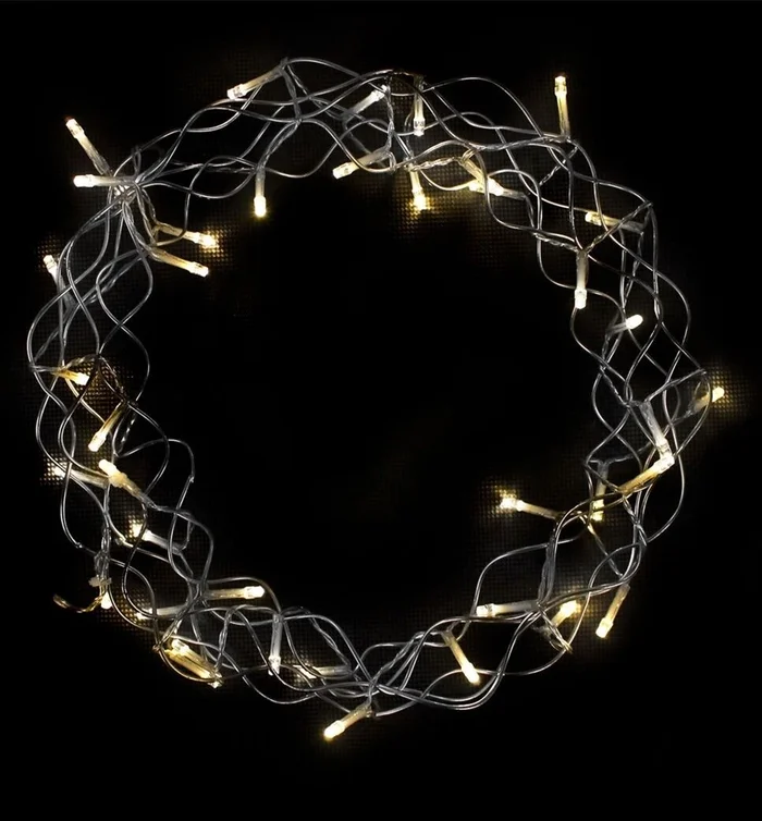 Lichterkette LED, WW, 40 m (transparent)