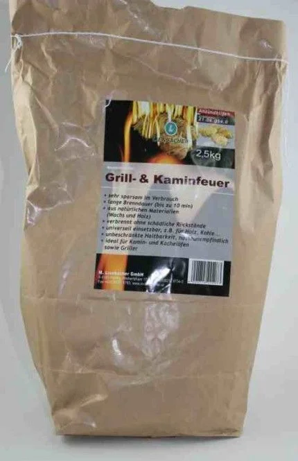 LIENBACHER Feuerbällchen Grill- und Kaminanzünder, 2,5 KG, ca. 200 Stück