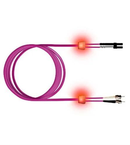 LWL LED Patchkabel Duplex, LCD/ST, G50/125, OM4, 7,5m