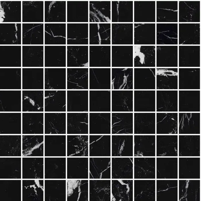 Marazzi Allmarble Elegant Black Matt Mosaikfliese 30×30 R9 Art.-Nr. M45Y