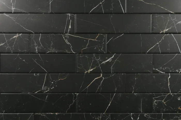 Marmor-Optik schwarz 6×23.5