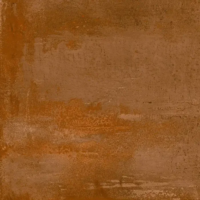 Metallic Corten Brown Feinsteinzeug glasiert, matt rektifiziert 60x60x1