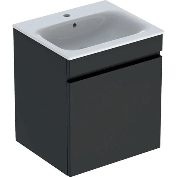 Möbelwaschtisch mit Unterschrank 55cm, lava matt