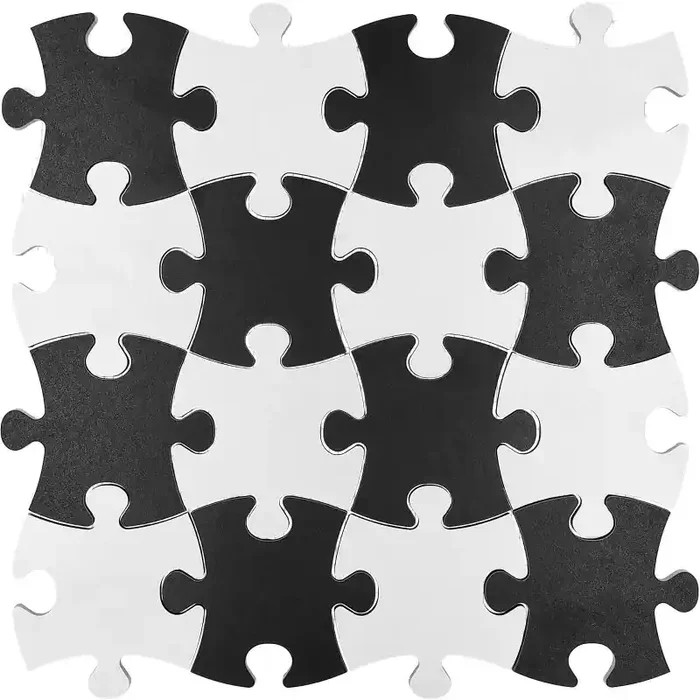 Mosaik Basic Puzzle 30 x 30 cm Blackwhite