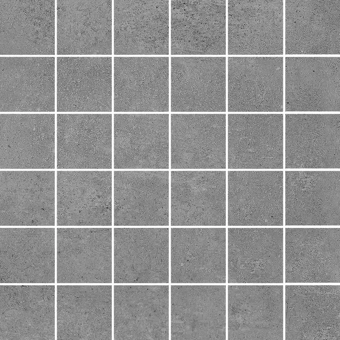Mosaik Betonstyle Anthrazite Feinsteinzeug glasiert, matt rektifiziert 29,8×29,8×0,9