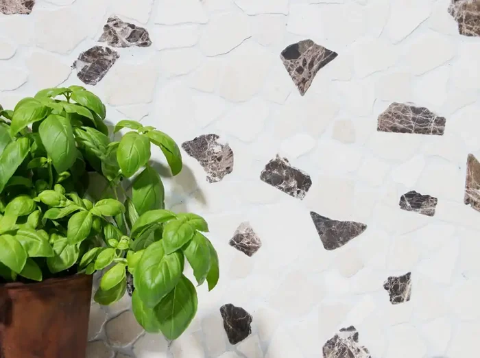 Mosaik Bruch Rustic Marble Stracciatella 30x30cm