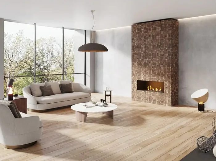 Mosaik Canadia Dunkelbraun 30x30cm Rektifiziert