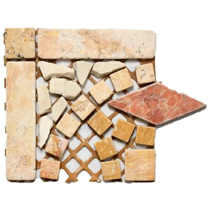 Mosaik Ecke Foredil E4895 beige 12×12 cm I.Sorte
