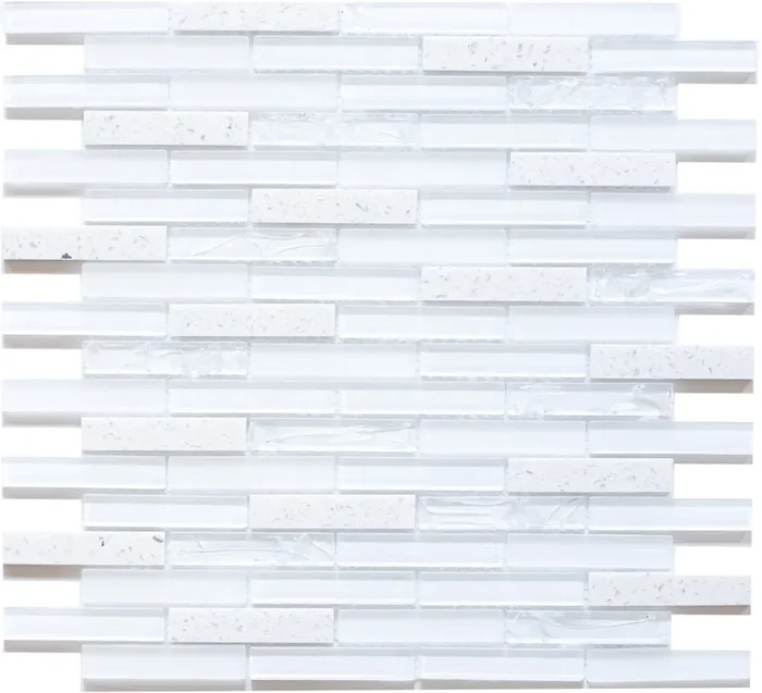 Mosaik Mix Pearl Weiß 30x30cm