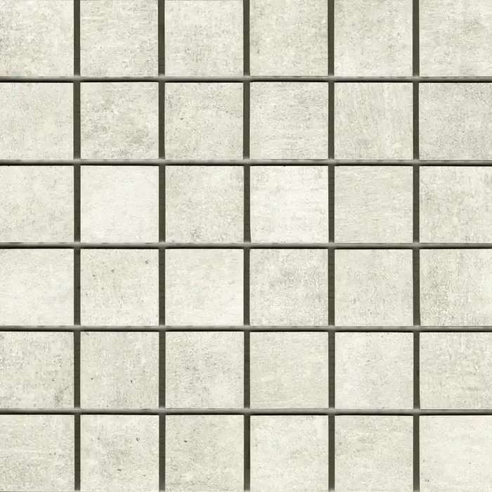 Mosaikfliesen Betonoptik weiß „Patch White“ 30×30 cm Ragno by Marazzi