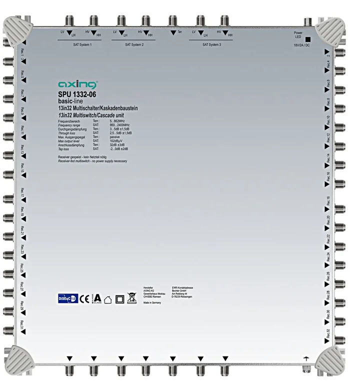 Multischalter/Kaskadenbaustein, 13 in 32, SPU 1332-06