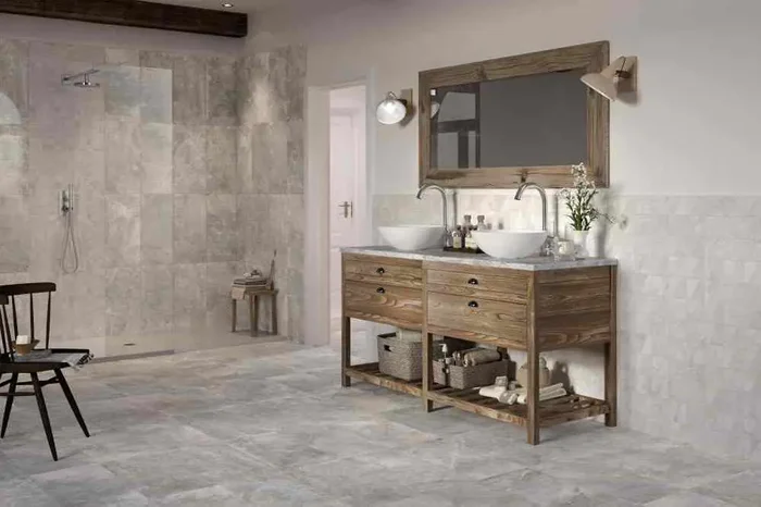 Muster 30×60 cm für Rondine Ardesie Grey Ret Matt Fliese 60×60 R10 Art.-Nr. J86990