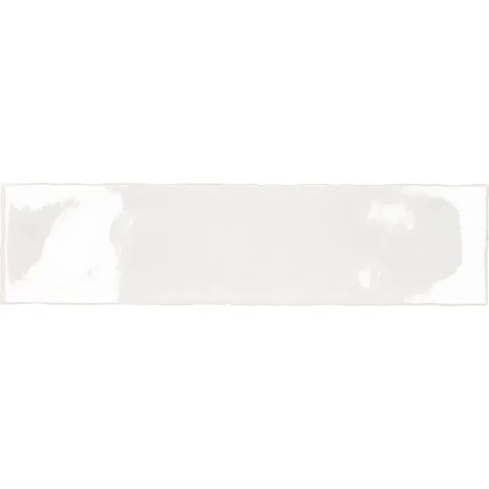 Musterfliese Rural 7,5 x 30 cm White glänzend