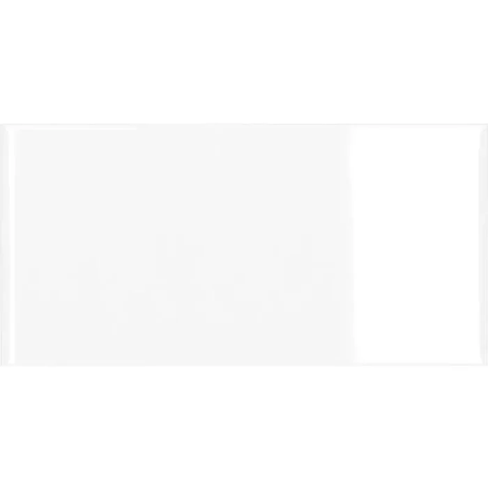 Musterfliese Wandfliese Serie 104 20 x 40 cm weiß glänzend