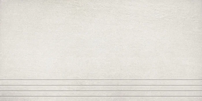 Musterfliesenstück für Agrob Buchtal Sierra Weiss Stufe 30×60 R9 Art.-Nr. 059815