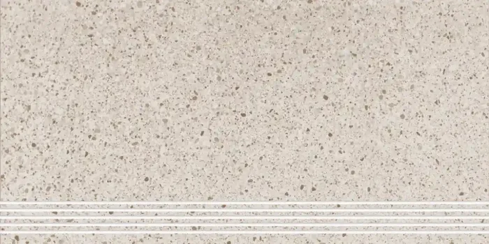 Musterfliesenstück für FKEU Terrazzo Minston Beige Stufe 30×60 R10/A Art.-Nr. FKEU0991726