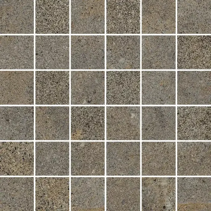 Musterfliesenstück für Nord Ceram Kontext Rost Mosaikfliese 5×5(30×30) R10/B Art.-Nr. Y-KON7130