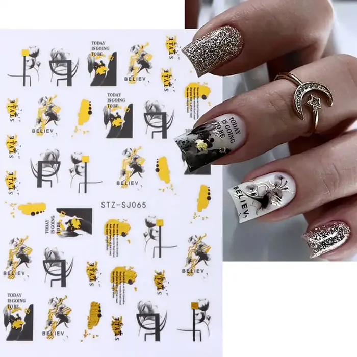 Nail Sticker Abstrakt 10