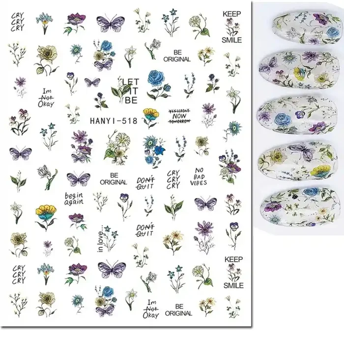 Nail Sticker Blume 44