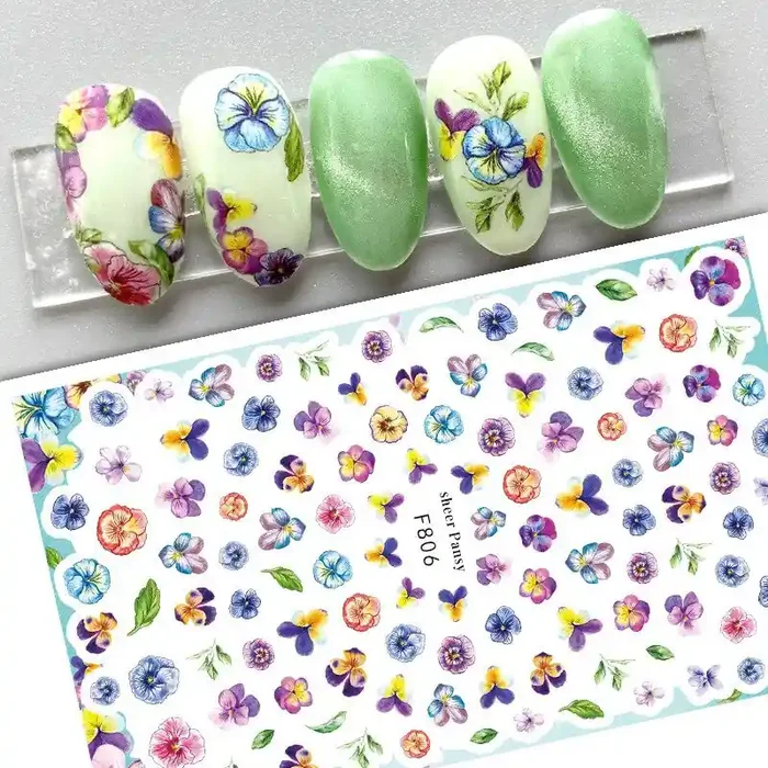 Nail Sticker Blumen 14