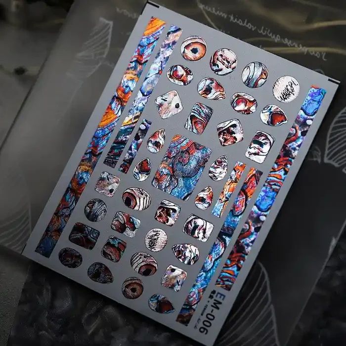 Nail Sticker Metallic EM-06 Marble