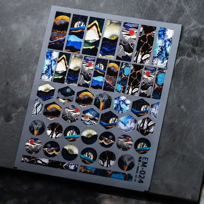 Nail Sticker Metallic EM-24 Mountain
