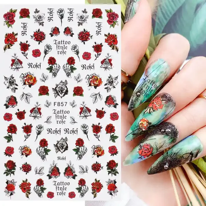 Nail Sticker Rosen 3