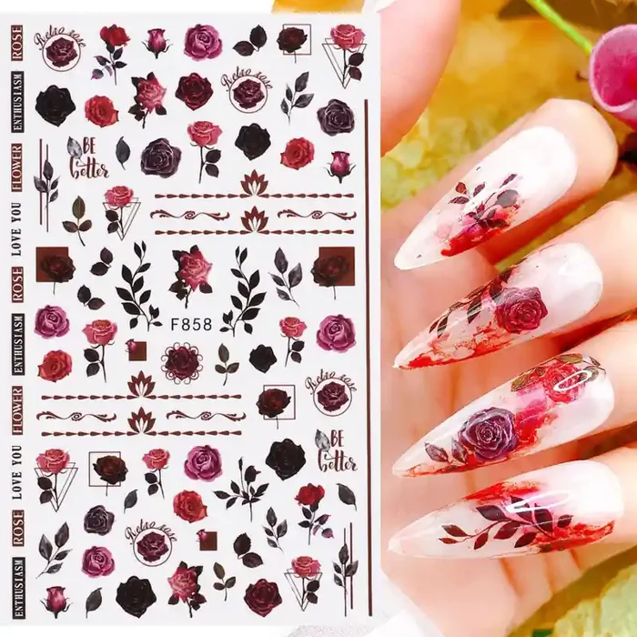 Nail Sticker Rosen 4