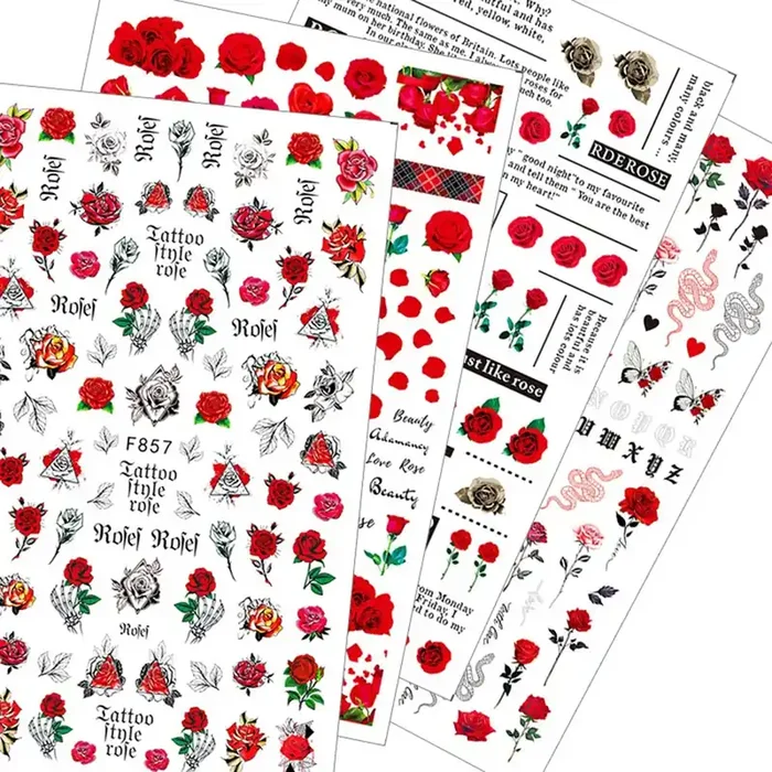 Nail Sticker Rosen Set