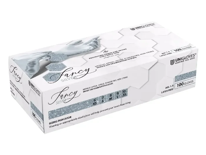 Nitrilhandschuhe Unigloves FANCY Silver