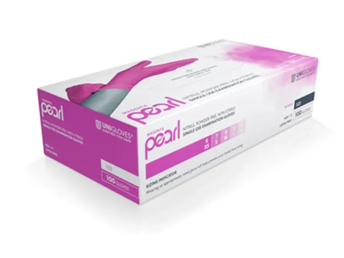 Nitrilhandschuhe Unigloves Magenta Pearl