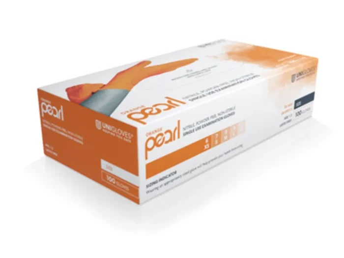 Nitrilhandschuhe Unigloves Orange Pearl