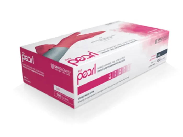 Nitrilhandschuhe Unigloves Red Pearl