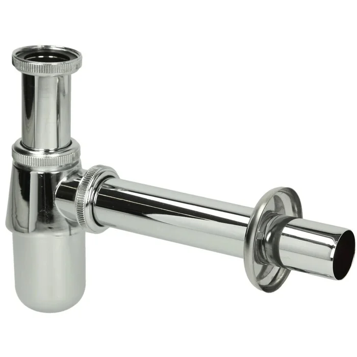 OEG Flaschensiphon 1 1/4″ 32 mm 200 mm Messing verchromt