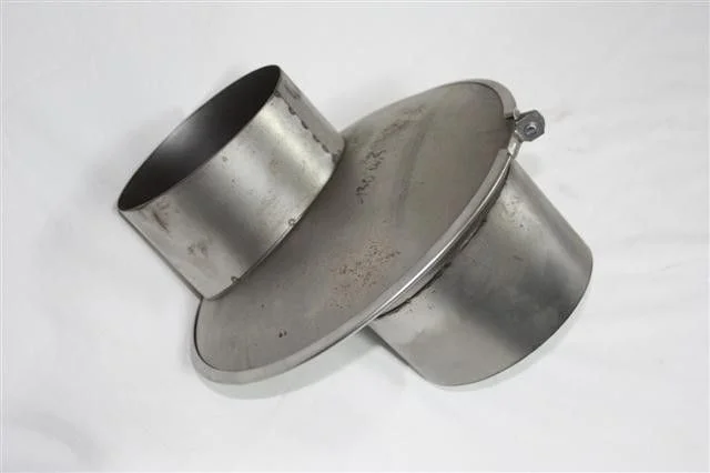 Ofenanschluß „Praktikant“ Nr. 100, 120 mm, Auszug von 0 bis 60 mm