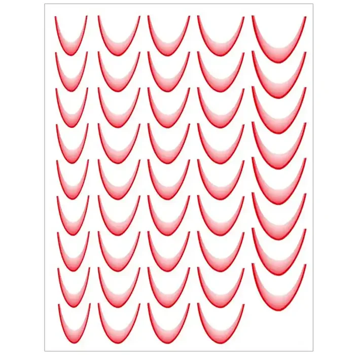 Ombre Smileline Sticker Orange