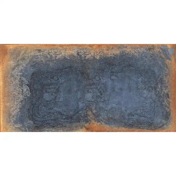 Oxid Blue Feinsteinzeug glasiert, glänzend rektifiziert 60x120x0,9