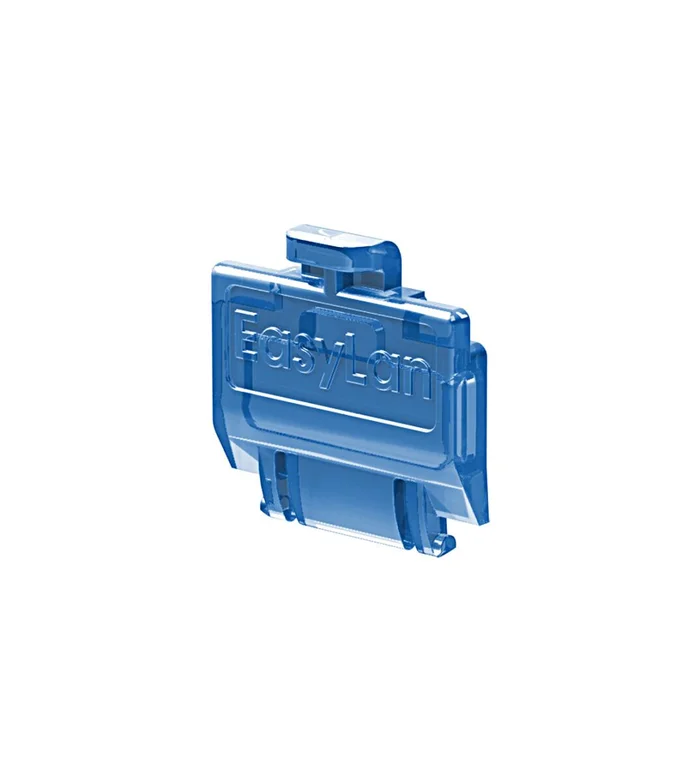 preLink/fixLink Staubschutzklappe Blau (transparent) 50 Stk.