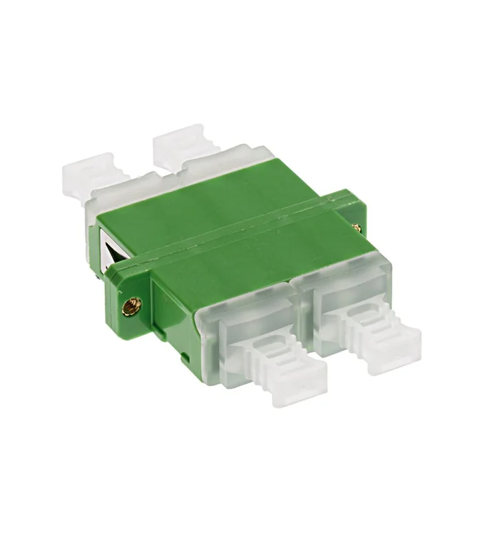 Premium LC-Quad Kupplung SM APC Polymer Keramik Hülse grün
